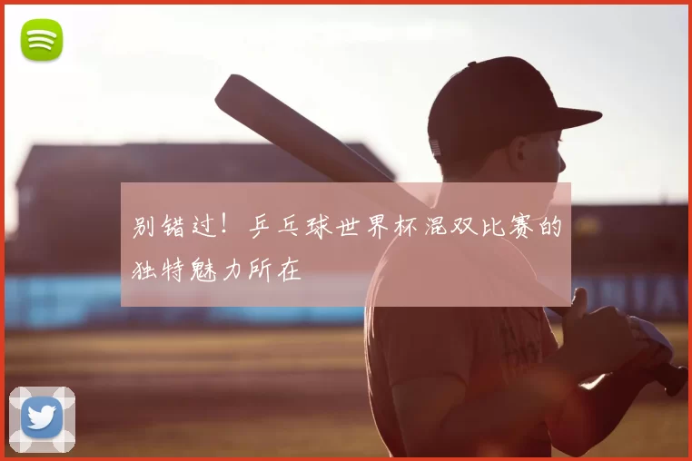 别错过!乒乓球世界杯混双比赛的独特魅力所在