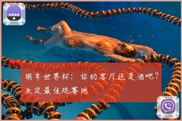 明年世界杯:你的客厅还是酒吧?决定最佳观赛地