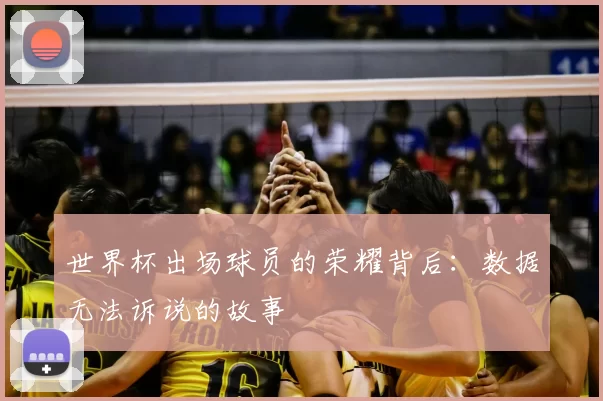 世界杯出场球员的荣耀背后:数据无法诉说的故事